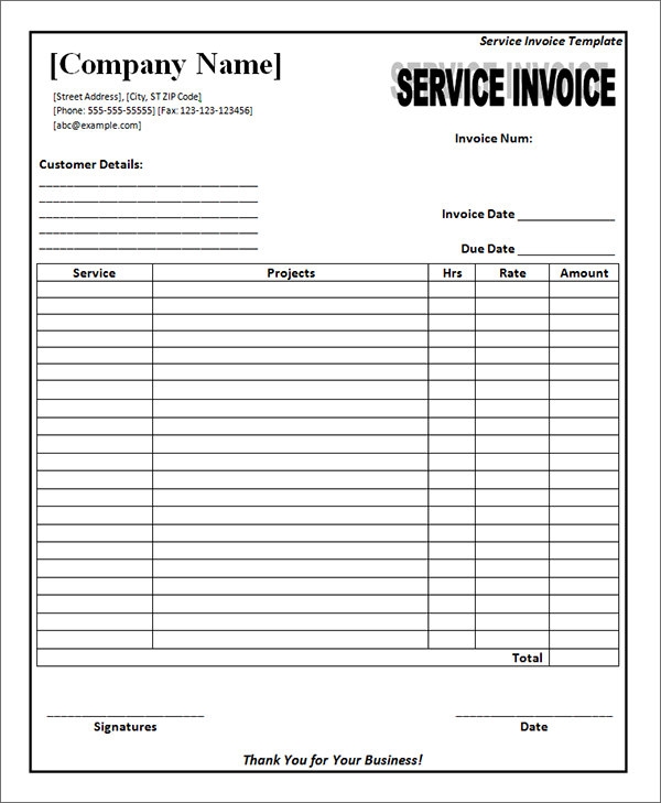 free invoice template printable